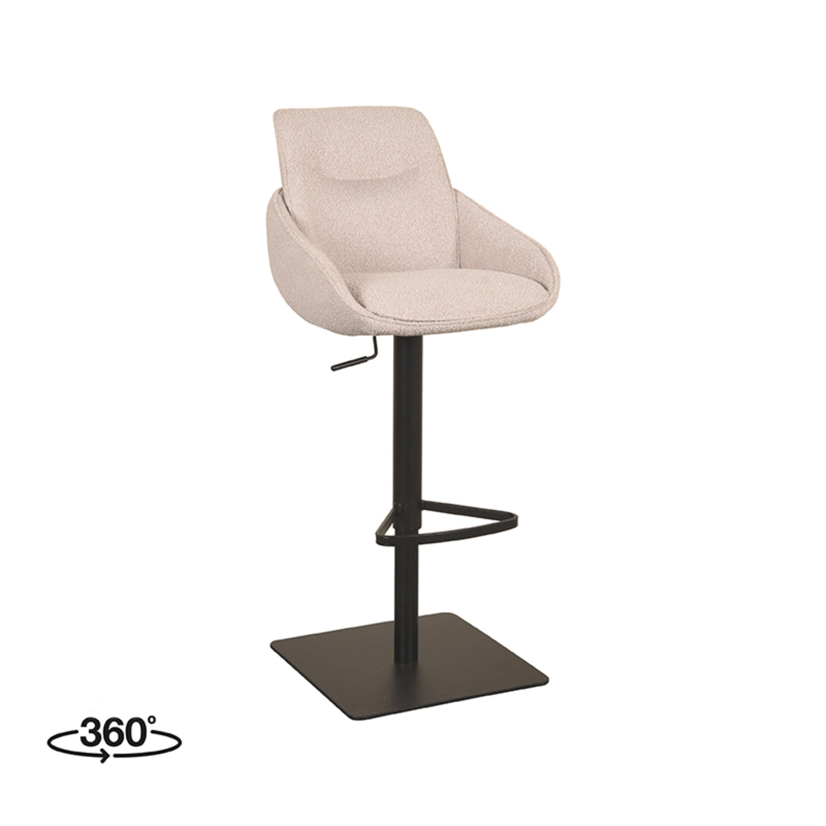 LABEL51 Barkruk Beauty - 90-114 cm - micro suede